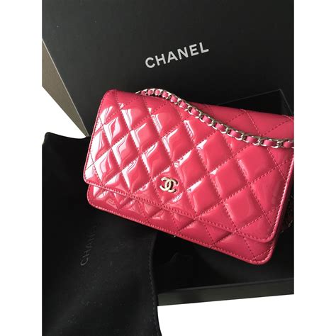 chanel pink travel line wallet on chain|Chanel wallet on chain price.